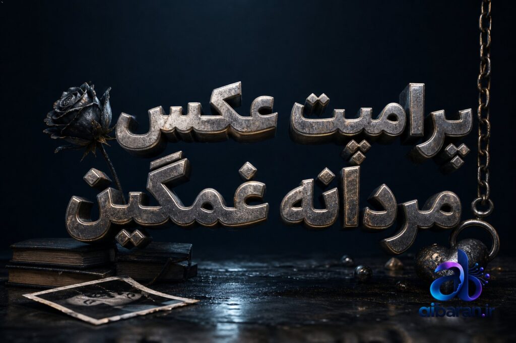 پرامپت عکس مردانه غمگین
